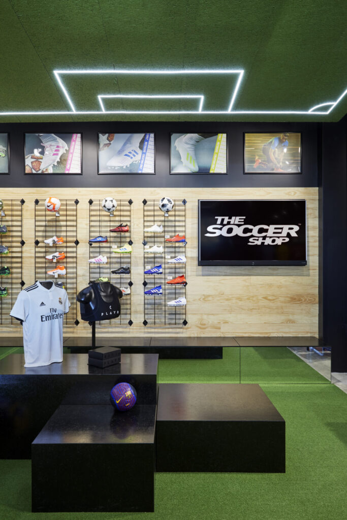 The Soccer Shop commercial retail fitout by shopfit experts Total Fitouts Christchurch Central