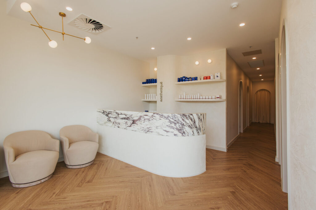 Aesthetique Medical Clinic commercial medical fitout done by shopfitters Total Fitouts Adelaide Central