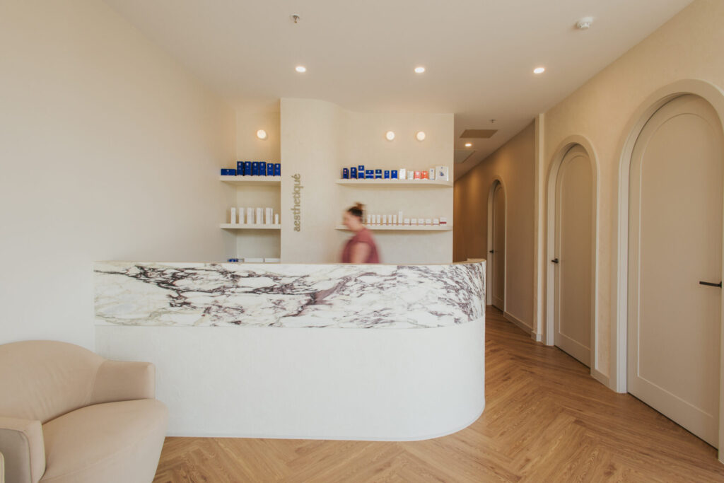 Aesthetique commercial wellness & beauty fitout by Total Fitouts Adelaide Central