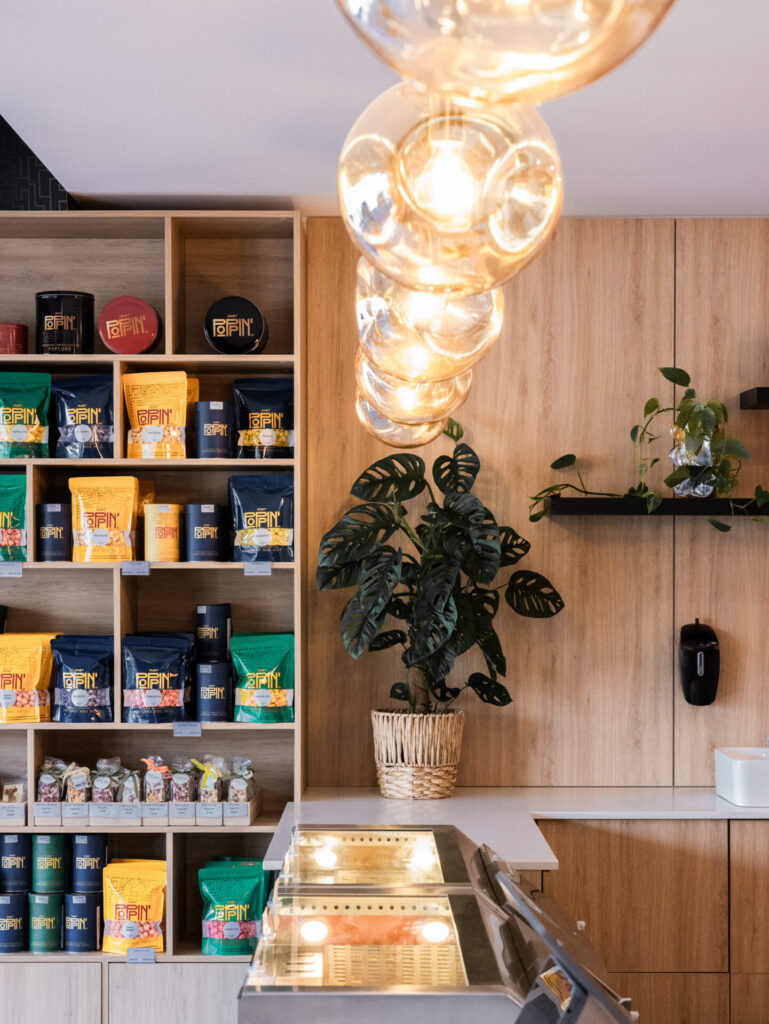 Just Poppin commercial retail fitout by shopfit experts Total Fitouts Perth South