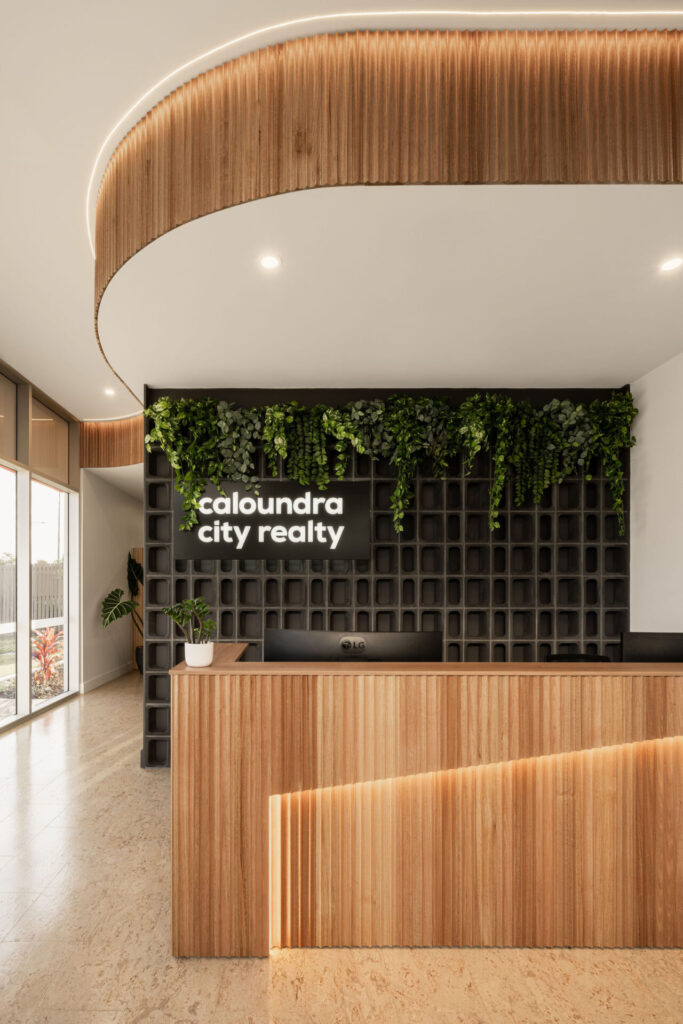 Caloundra City Realty commercial office fitout by Total Fitouts Sunshine Coast South.