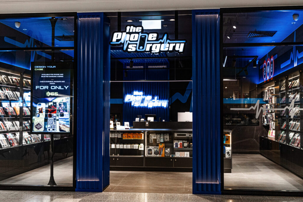 The Phone Surgery commercial retail fitout done by Total Fitouts Illawarra