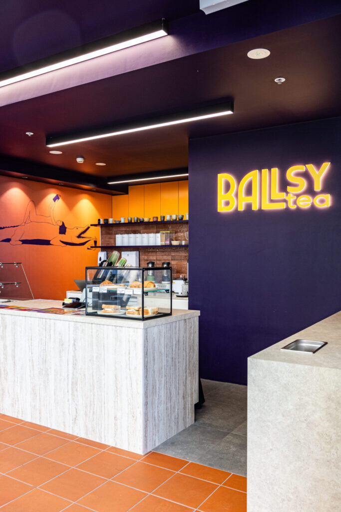 Ballsy Tea commercial hospitality fitout by Total Fitouts Surry Hills and Parramatta